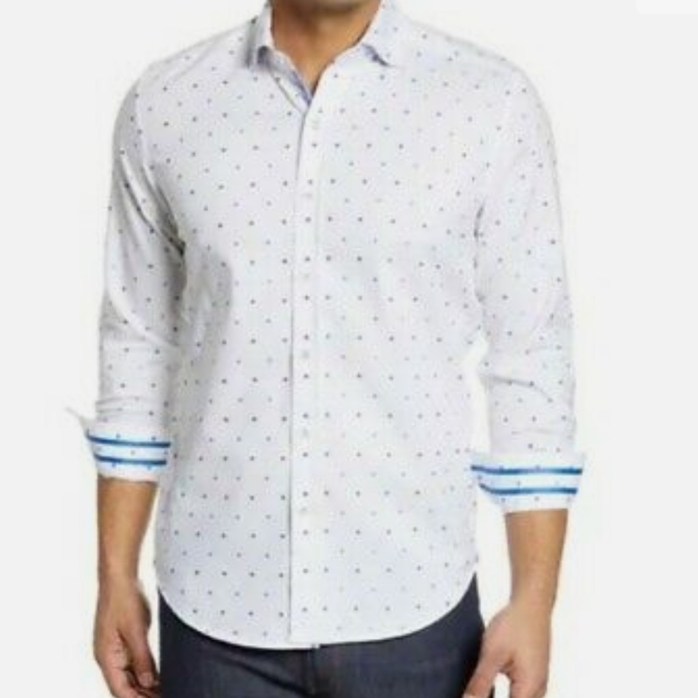ROBERT GRAHAM ‘CABERTO’ TAILORED FIT FLORAL BUTTON-UP SHIRT